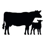 Cow/Calf Silhouette 1