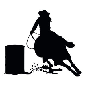 Barrel Horse Silhouette