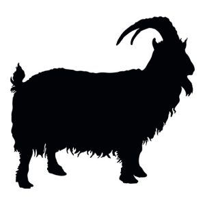 Fiber Goat Silhouette