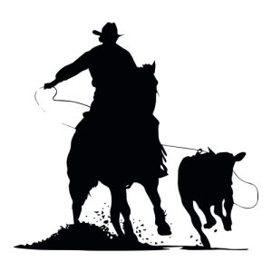 Roping Silhouette
