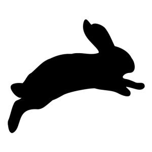 Agility Rabbit Silhouette